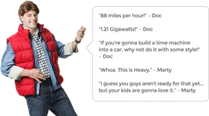 Marty Mc Fly Back To The Future Quotes PNG Image