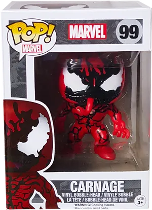 Marvel Carnage Funko Pop Figure99 PNG Image