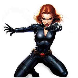 Marvel Comics Black Widow Png Eei25 PNG Image