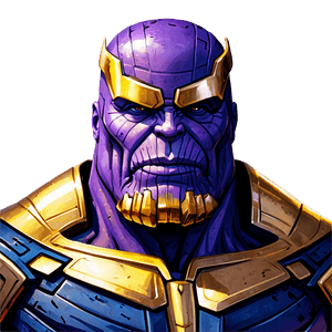 Marvel's Thanos Illustration PNG yrr58 PNG image with transparent background
