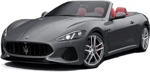 Maserati Gran Turismo Convertible Red Interior PNG Image