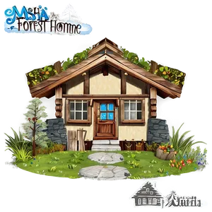 Masha's Forest Home Graphic Png Jkm PNG Image