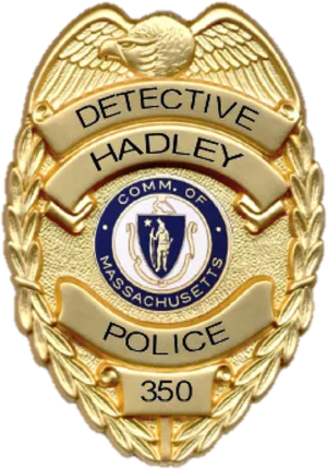 Massachusetts Police Detective Badge PNG Image