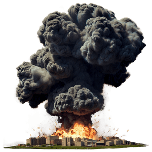 Massive Explosion Scene PNG 04302024 PNG image with transparent background