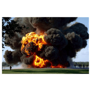 Massive Explosion Scene PNG hea32 PNG image with transparent background
