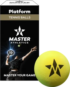 Master Athletics Platform Tennis Balls Packaging PNG Image