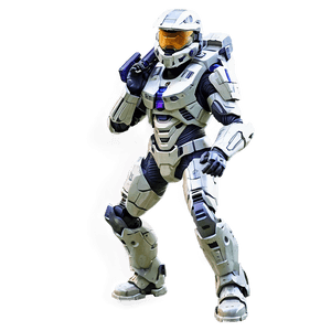 Master Chief Action Pose PNG 05212024 PNG image with transparent background