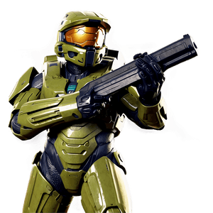 Master Chief Action Pose PNG 91 PNG image with transparent background