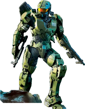 Master Chief Halo Armor PNG Image