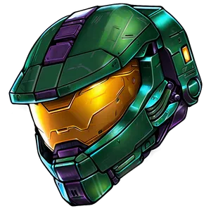 Master Chief Helmet Illustration Png 41 PNG Image