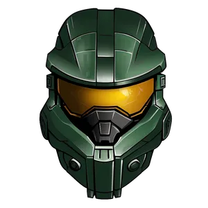 Master Chief Helmet Illustration Png Oxo PNG Image