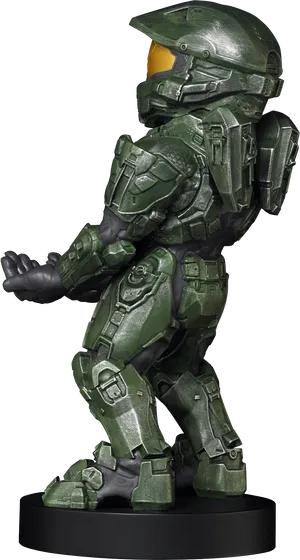 Master Chief Statue Profile View PNG Image