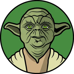 Master Yoda Icon Illustration PNG Image