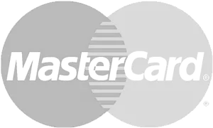 Mastercard Logo Gray Scale PNG Image