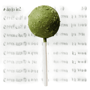 Matcha Cake Pops PNG uov30 PNG with transparent background