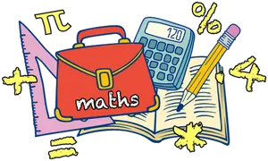 Math Education Concept Illustration PNG Image