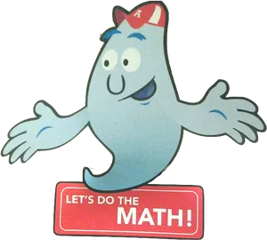 Math Mascot Cartoon Character PNG Image