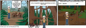 Math Problem Comic Strip Woods Scenario PNG Image