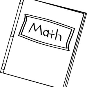 Math Clipart Black And - Math Book Png Cartoon, Transparent Png PNG image with transparent background