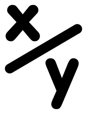 Mathematical Cross Multiplication Symbol PNG Image