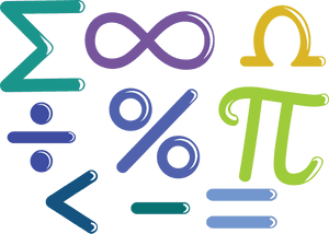 Mathematics Euclidean Vector Number Symbol - Math Symbols Clipart Png, Transparent Png PNG image with transparent background
