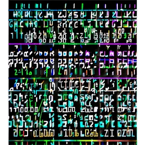 Matrix Code Digital Cipher Png Eqc PNG Image