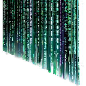 Matrix Code Virtual Data Stream Png 3 PNG Image