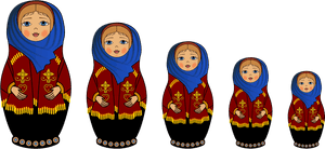 Clip Art Russian Nesting Dolls Text - Russian Nesting Dolls Png, Transparent Png PNG image with transparent background