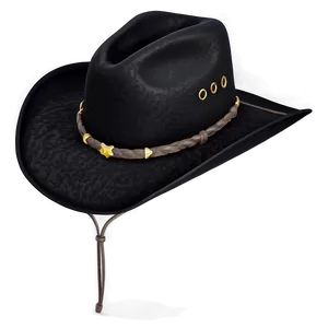 Matte Black Cowboy Hat Png Kqi PNG Image