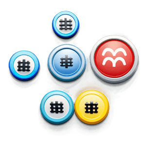 Matte Buttons Selection PNG 06262024 PNG with transparent background