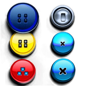 Matte Buttons Selection PNG 06262024 PNG with transparent background