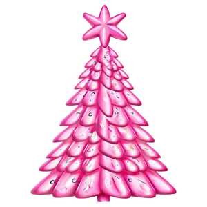 Matte Pink Christmas Tree Png Cwn PNG Image