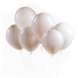 Matte White Balloon Png Ppo PNG Image