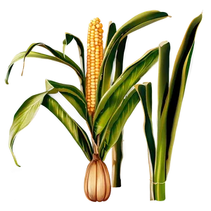 Mature Corn Stalk Png Qwo PNG Image