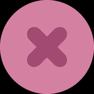 Mauve Circle Cross Icon PNG image with transparent background
