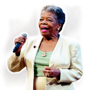 Maya Angelou On Stage Png 06282024 PNG Image