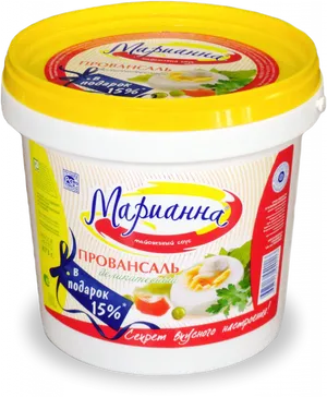 Mayonnaise Tub Provansal Flavor PNG Image