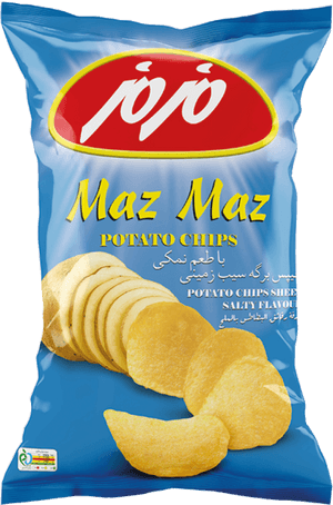 Maz Maz Potato Chips Package PNG with transparent background