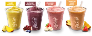 Mc Cafe Smoothie Selection PNG Image