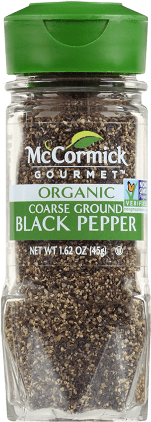 Organic Coarse Ground Black Pepper - Mccormick Organic Black Pepper, HD Png Download PNG with transparent background