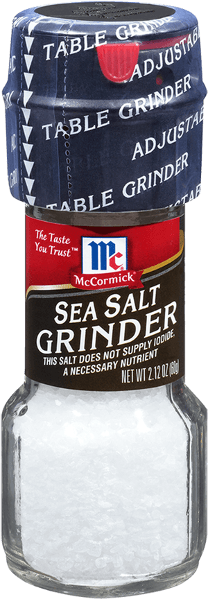 Mccormick Sea Salt Grinder - Mccormick Sea Salt, HD Png Download PNG
