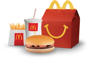 Mc Donalds Happy Meal Set PNG Image