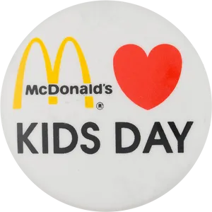 Mc Donalds Kids Day Logo PNG Image