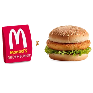 Mcdonalds Junior Chicken Burger Png Pgd PNG Image