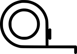 Measuring Tape Outline PNG Image