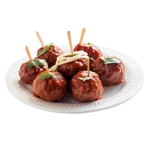 Meatball Party Platter Png Ksk80 PNG Image