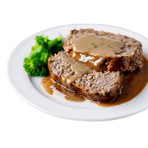 Meatloaf with Mushroom Gravy PNG ttx PNG with transparent background