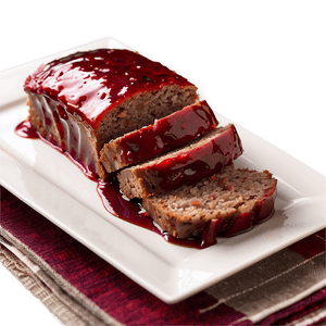 Meatloaf with Red Wine Glaze PNG qgr PNG with transparent background