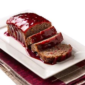 Meatloaf With Red Wine Glaze Png Qgr PNG Image