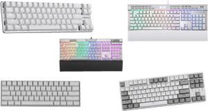 Best White Mechanical Keyboard - Computer Keyboard, HD Png Download PNG image with transparent background